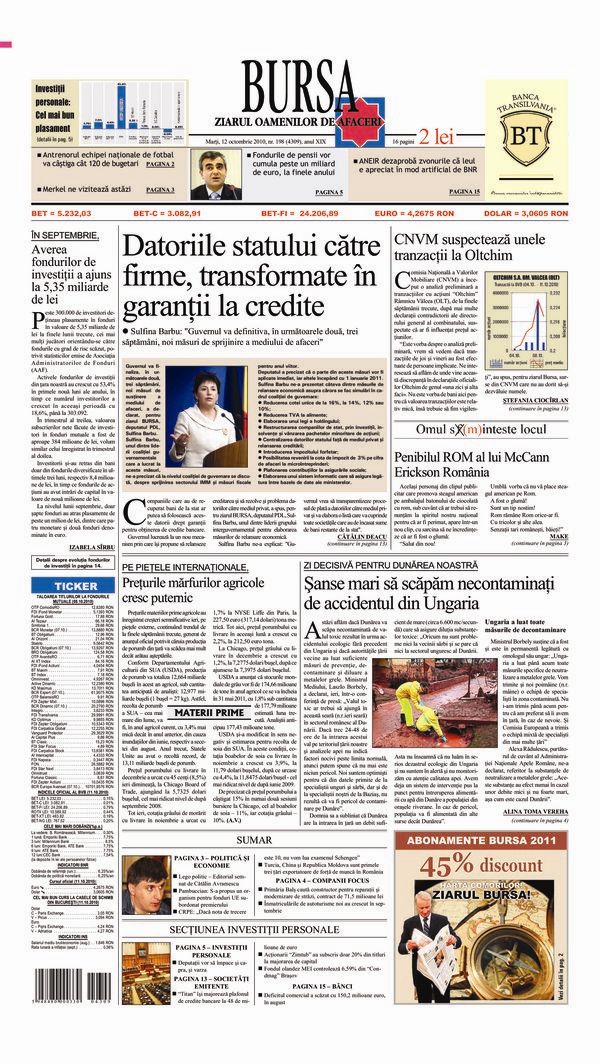 Ediţia din 12.10.2010