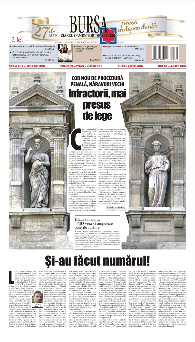 Ediţia din 20.06.2018