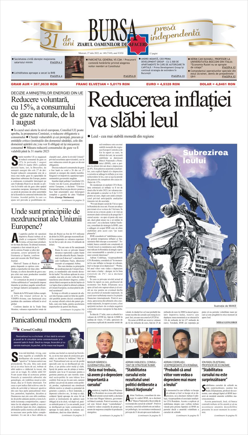 Ediţia din 27.07.2022